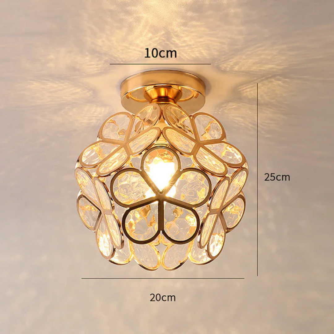 Luminária de Teto em Forma de Flor – Design Delicado e Moderno 