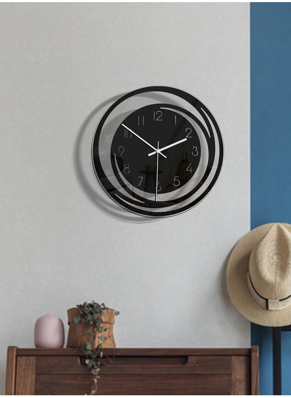Reloj de Pared Silencioso – Elegancia Moderna y Precisión Fiable 