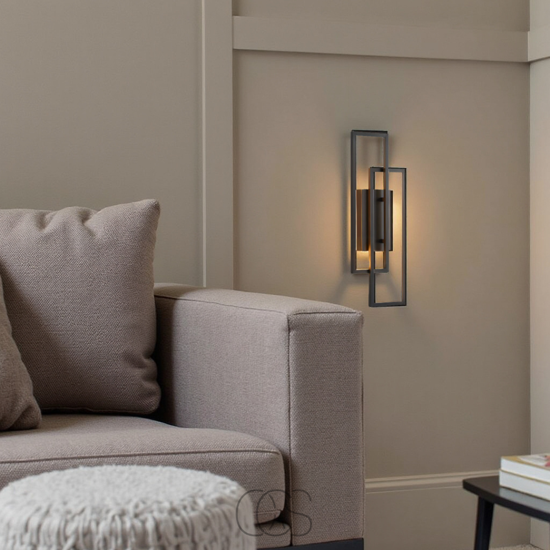 Rechthoekige Geometrische Wandlamp – Elegantie En Moderniteit 