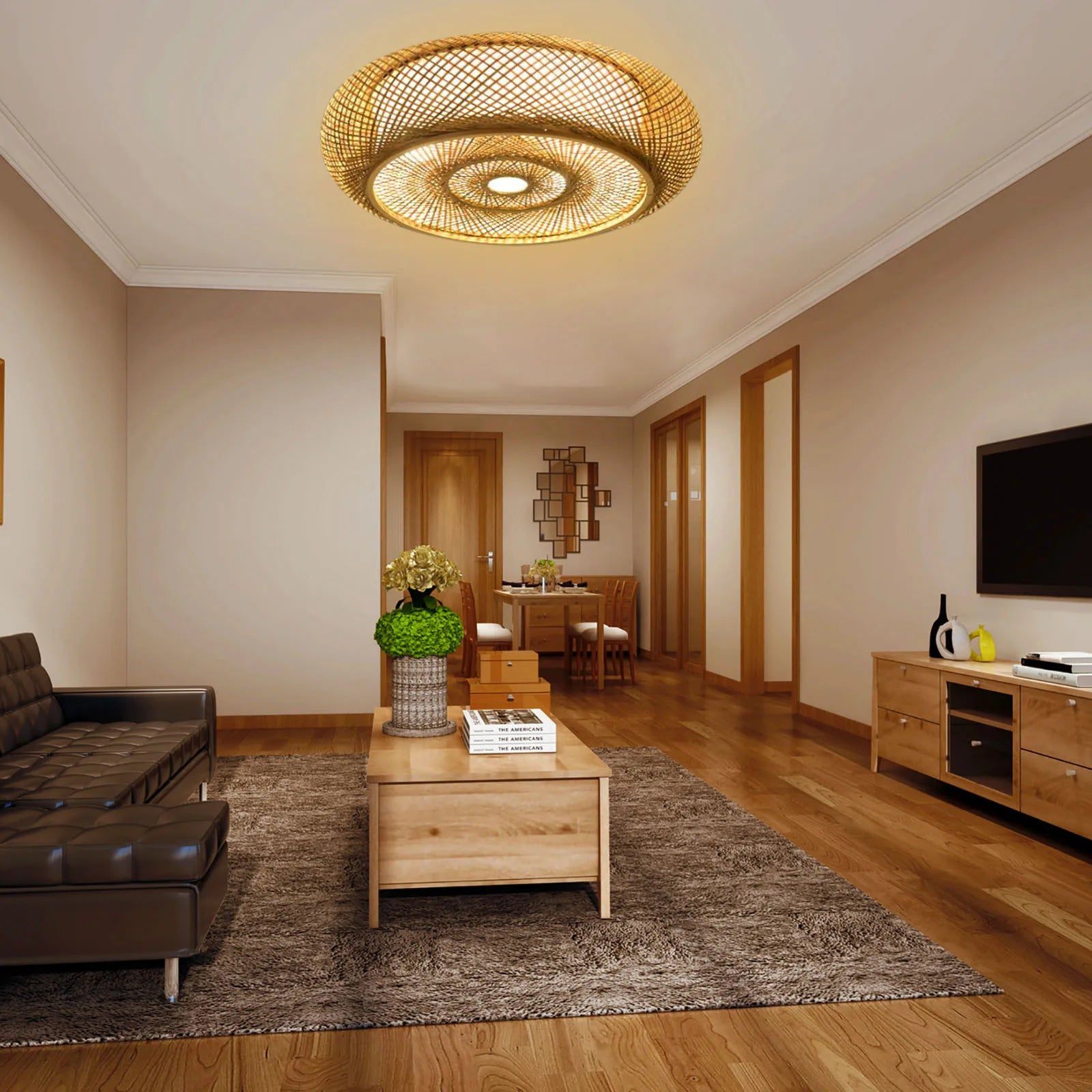 Természetes bambusz függőlámpa - elegancia és hitelesség