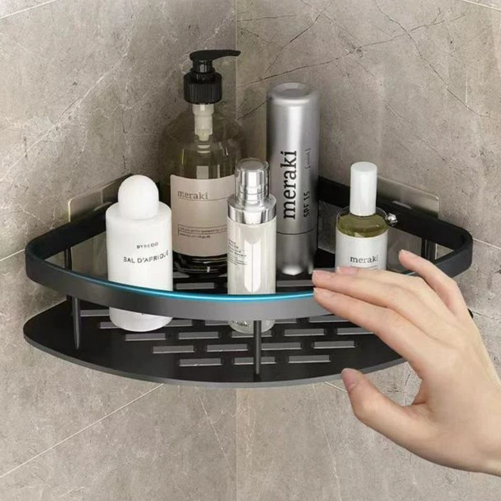 Étagère Murale De Douche Courbée – Organisation Pratique Et Moderne