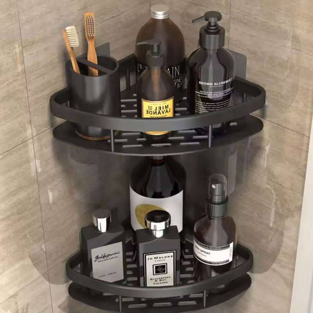 Étagère Murale De Douche Courbée – Organisation Pratique Et Moderne