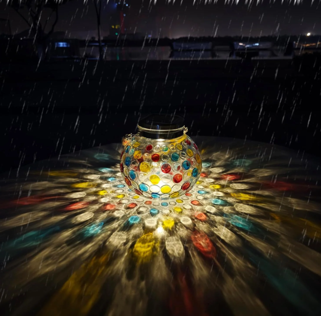 Solcellelanterne Utendørs — Eleganse i Glass 