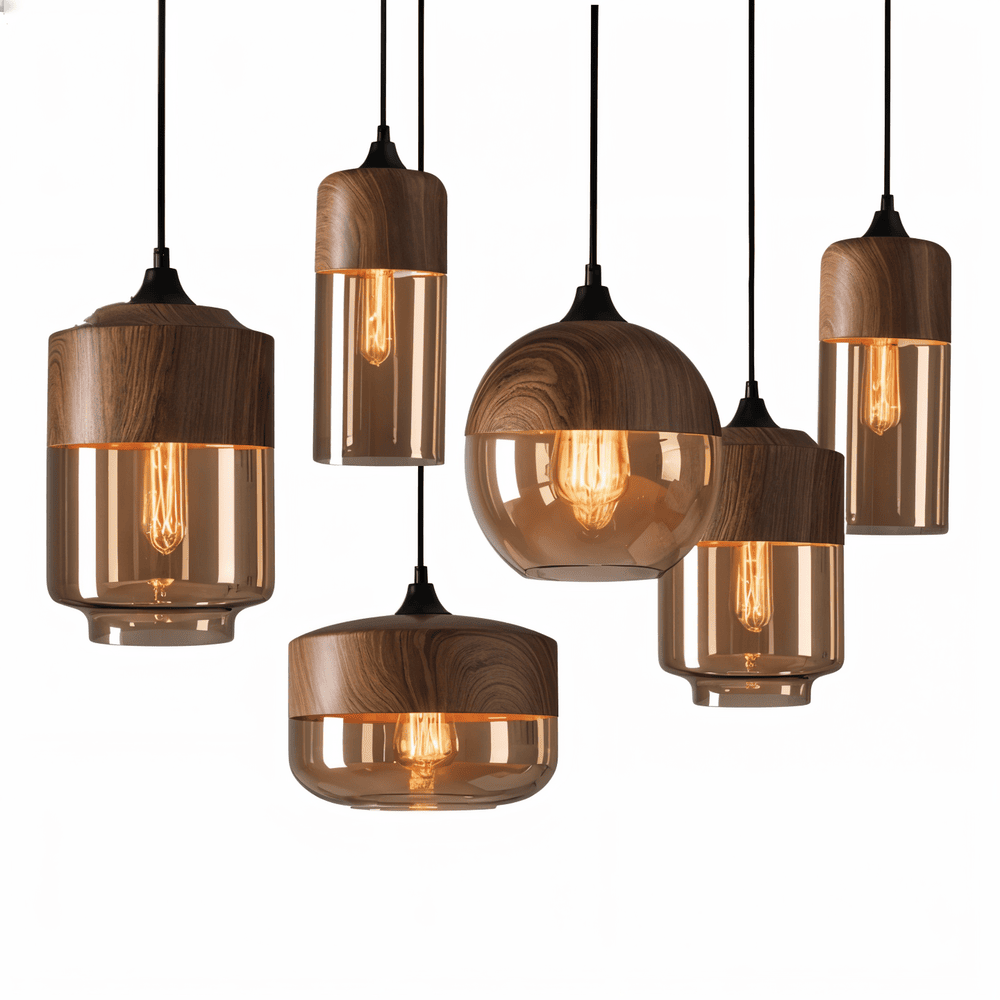 Retro Glass Loft Pendel - Trendy belysning og unik atmosfære