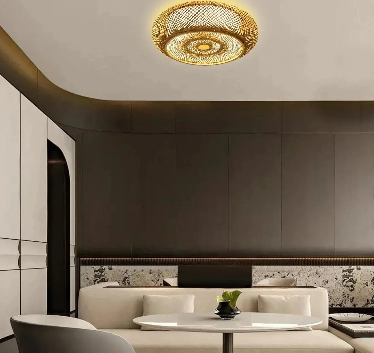 Természetes bambusz függőlámpa - elegancia és hitelesség