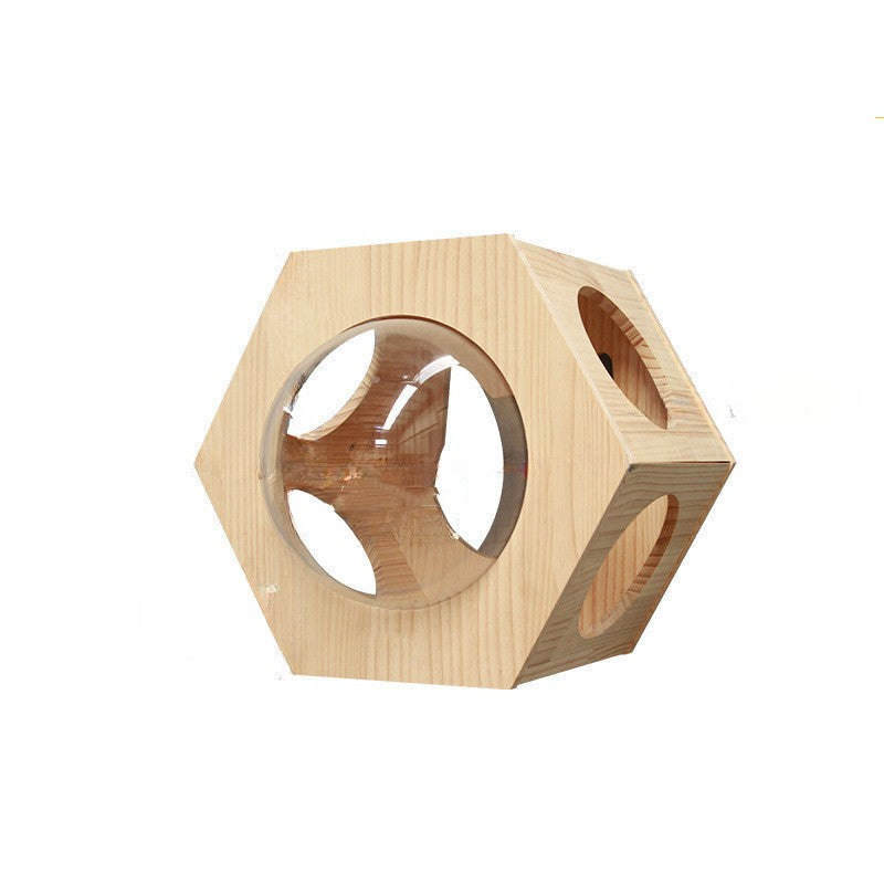 إطار تسلق جداري للقطط مع منصة معلقة وسلّم 