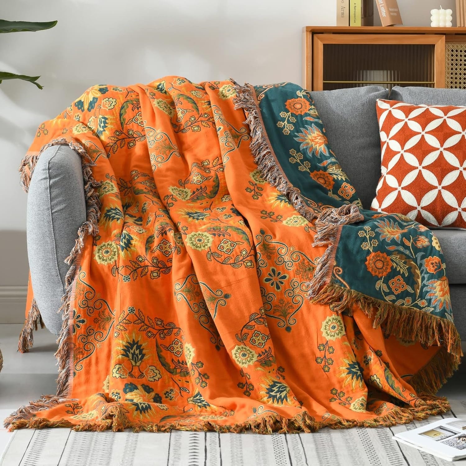 Plaid Reversibile Marigold 